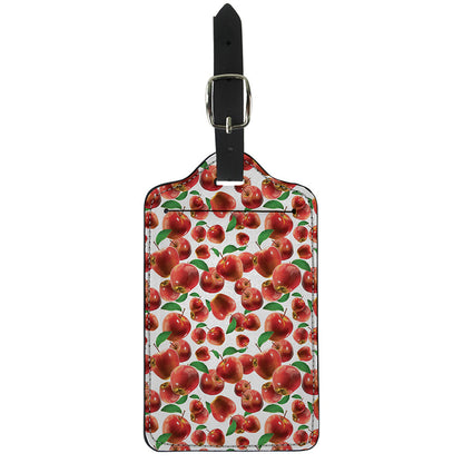 Red Apple Pattern Print Luggage Tag