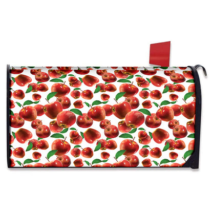 Red Apple Pattern Print Mailbox Cover