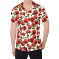 Red Apple Pattern Print Men's Shirt