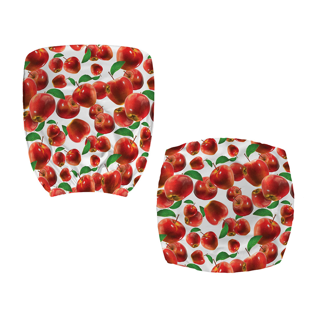Red Apple Pattern Print Office Chair Cover