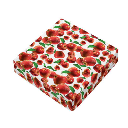 Red Apple Pattern Print Outdoor Seat Cushion Cover