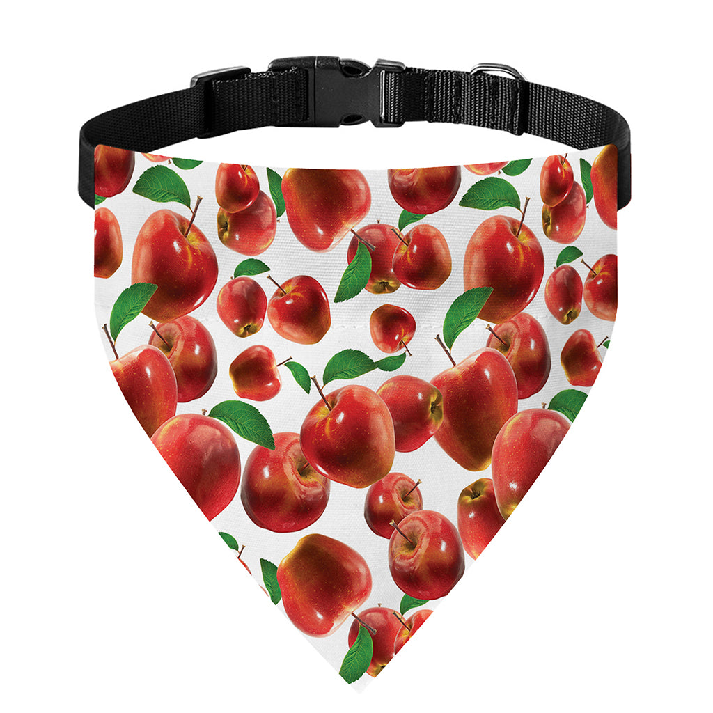 Red Apple Pattern Print Over The Collar Dog Bandana