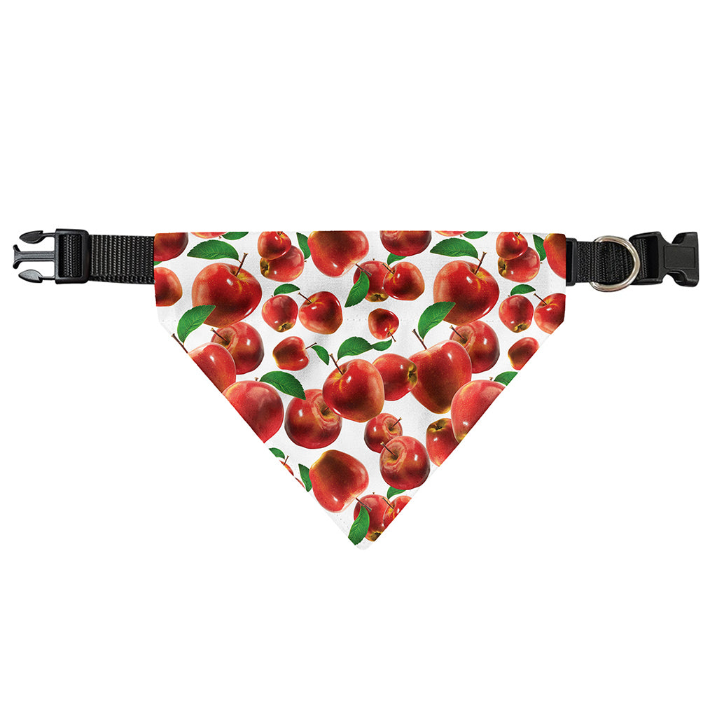 Red Apple Pattern Print Over The Collar Dog Bandana