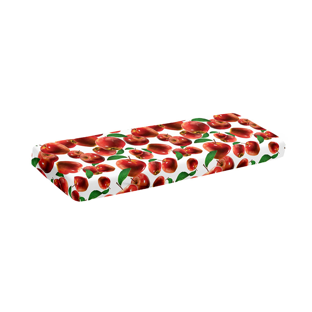 Red Apple Pattern Print Piano Keyboard Cover