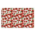 Red Apple Pattern Print Polyester Doormat