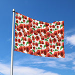 Red Apple Pattern Print Polyester Flag