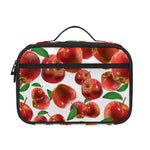 Red Apple Pattern Print Portable Lunch Bag