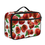 Red Apple Pattern Print Portable Lunch Bag