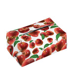 Red Apple Pattern Print Rectangle Tissue Box Cover