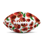 Red Apple Pattern Print Rugby Ball