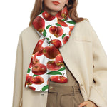 Red Apple Pattern Print Scarf