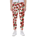 Red Apple Pattern Print Joggers