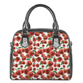 Red Apple Pattern Print Shoulder Handbag