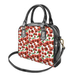 Red Apple Pattern Print Shoulder Handbag