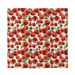 Red Apple Pattern Print Silk Bandana