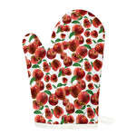Red Apple Pattern Print Single Oven Mitt