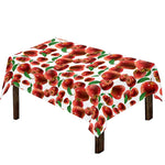 Red Apple Pattern Print Tablecloth
