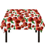 Red Apple Pattern Print Tablecloth