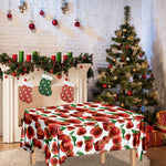 Red Apple Pattern Print Tablecloth
