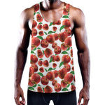 Red Apple Pattern Print Training Tank Top