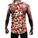 Red Apple Pattern Print Training Tank Top