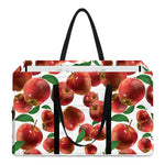 Red Apple Pattern Print Utility Tote Bag