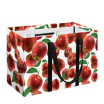 Red Apple Pattern Print Utility Tote Bag