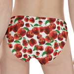 Red Apple Pattern Print Women's Panties