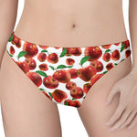 Red Apple Pattern Print Women's Thong