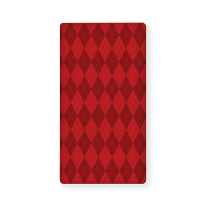 Red Argyle Pattern Print Baby Crib Sheet