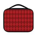 Red Argyle Pattern Print Classic Bible Case