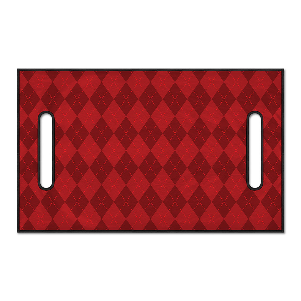 Red Argyle Pattern Print Golf Cart Seat Cover