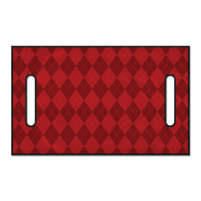 Red Argyle Pattern Print Golf Cart Seat Cover