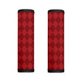 Red Argyle Pattern Print Handle Covers