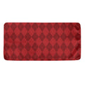 Red Argyle Pattern Print Towel