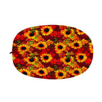 Red Autumn Sunflower Pattern Print Car Side Mirror Covers