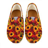 Red Autumn Sunflower Pattern Print Casual Shoes