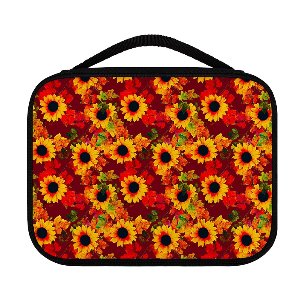 Red Autumn Sunflower Pattern Print Classic Bible Case