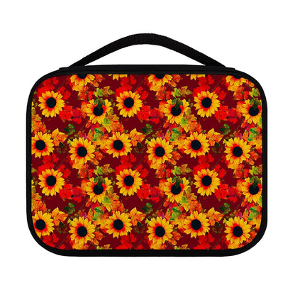 Red Autumn Sunflower Pattern Print Classic Bible Case
