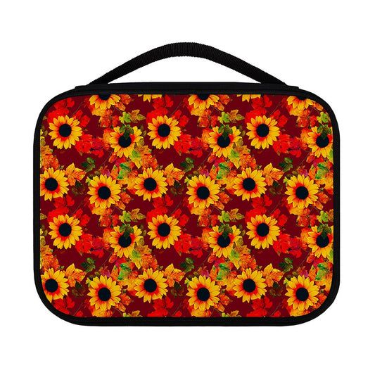 Red Autumn Sunflower Pattern Print Classic Bible Case