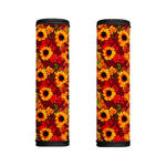 Red Autumn Sunflower Pattern Print Handle Covers