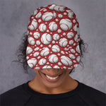 Red Baseball Pattern Print Baseball Cap