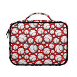 Red Baseball Pattern Print Briefcase Bible Bag