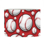 Red Baseball Pattern Print Drum Lamp Shade