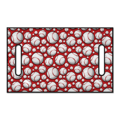 Red Baseball Pattern Print Golf Cart Seat Cover