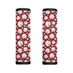 Red Baseball Pattern Print Handle Covers