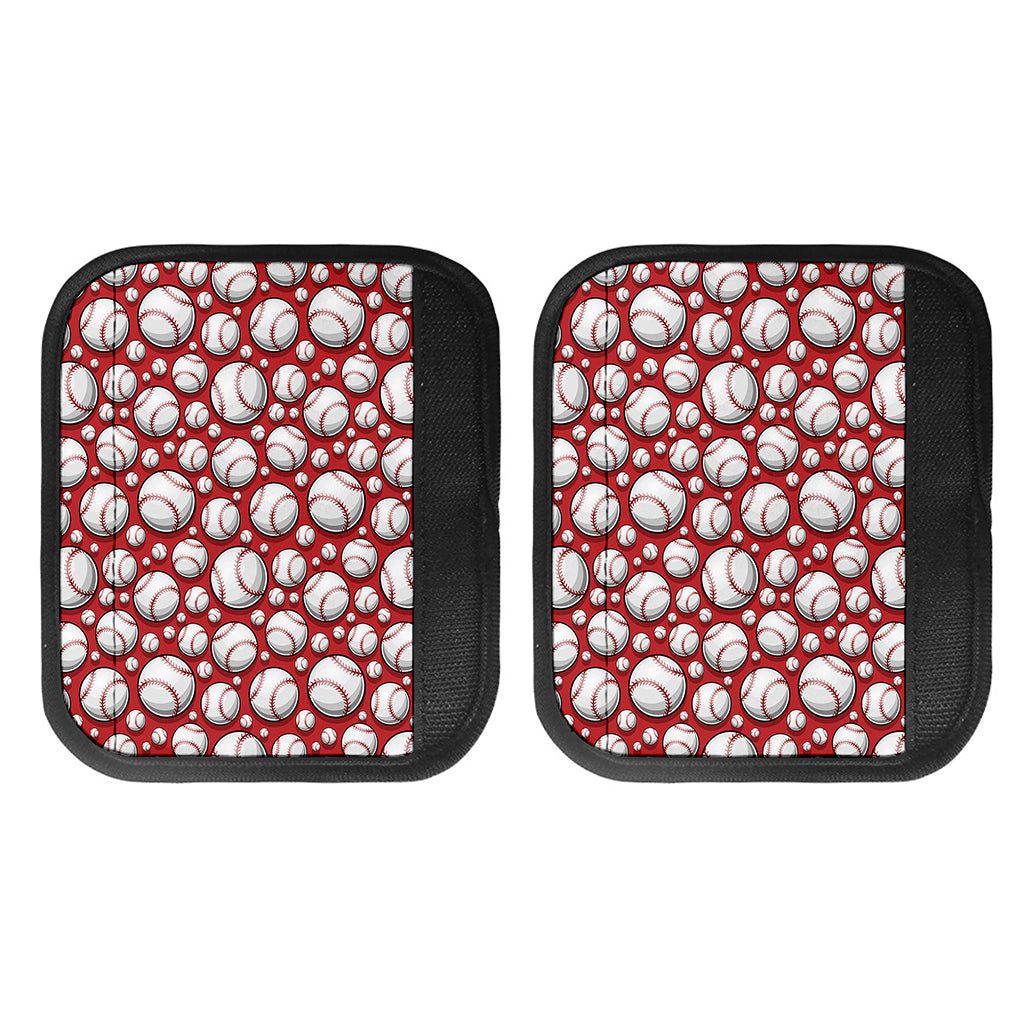 Red Baseball Pattern Print Handle Covers