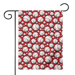 Red Baseball Pattern Print House Flag