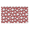 Red Baseball Pattern Print Polyester Doormat