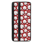 Red Baseball Pattern Print Refrigerator Handle Covers